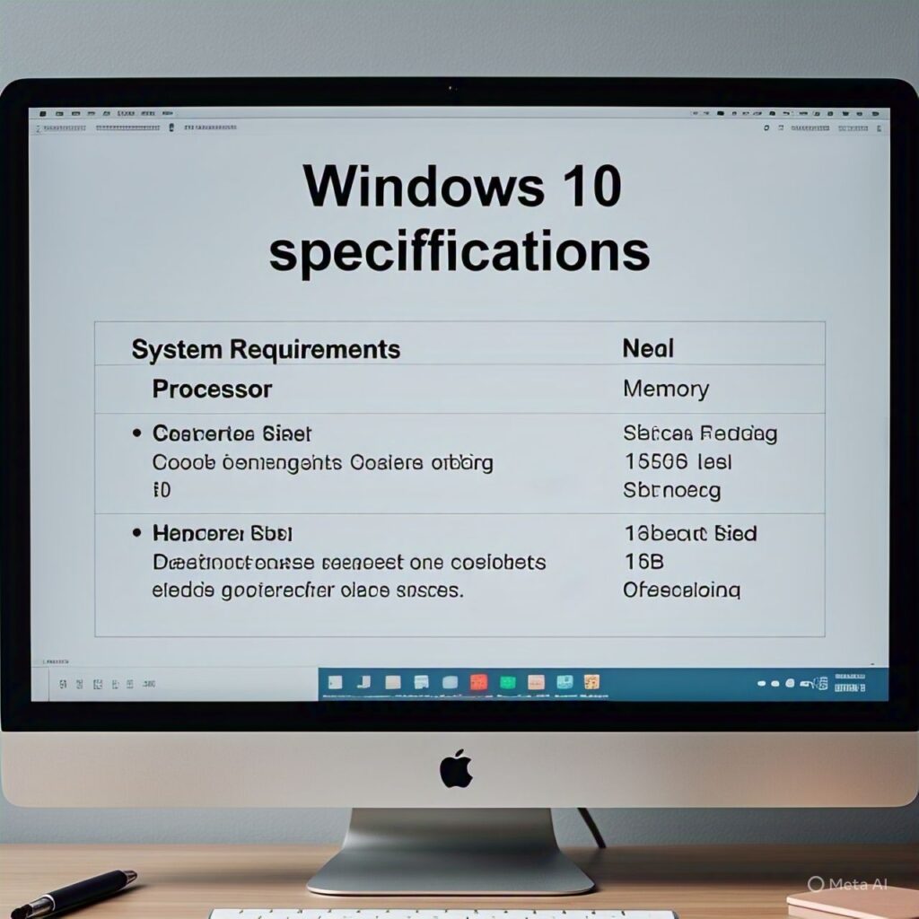 Windows 10 specs
